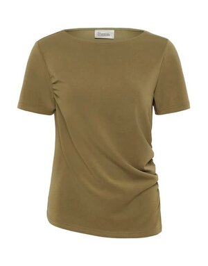 My Essential Wardrobe MEW Helle Asym Tee Capers