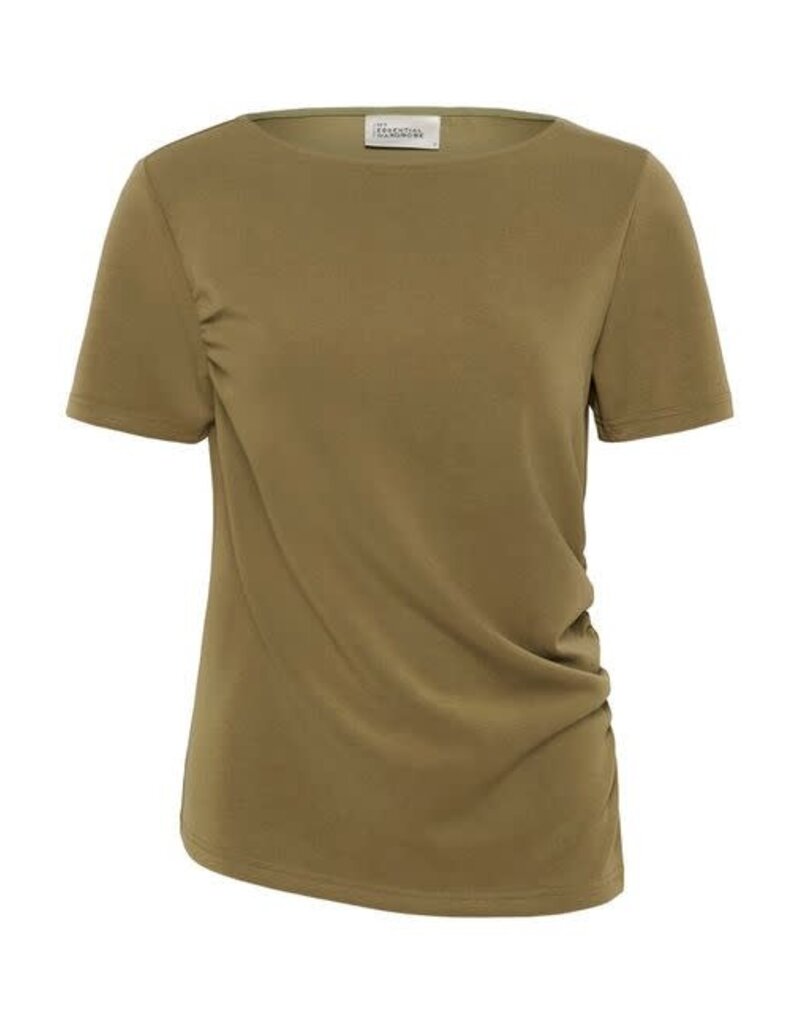 My Essential Wardrobe MEW Helle Asym Tee Capers