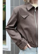 Feel Fashion Feel Blazer Kort Angi Bruin