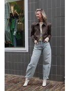 Feel Fashion Feel Blazer Kort Angi Bruin