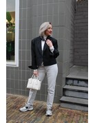 Feel Fashion Feel Blazer Kort Donna Zwart