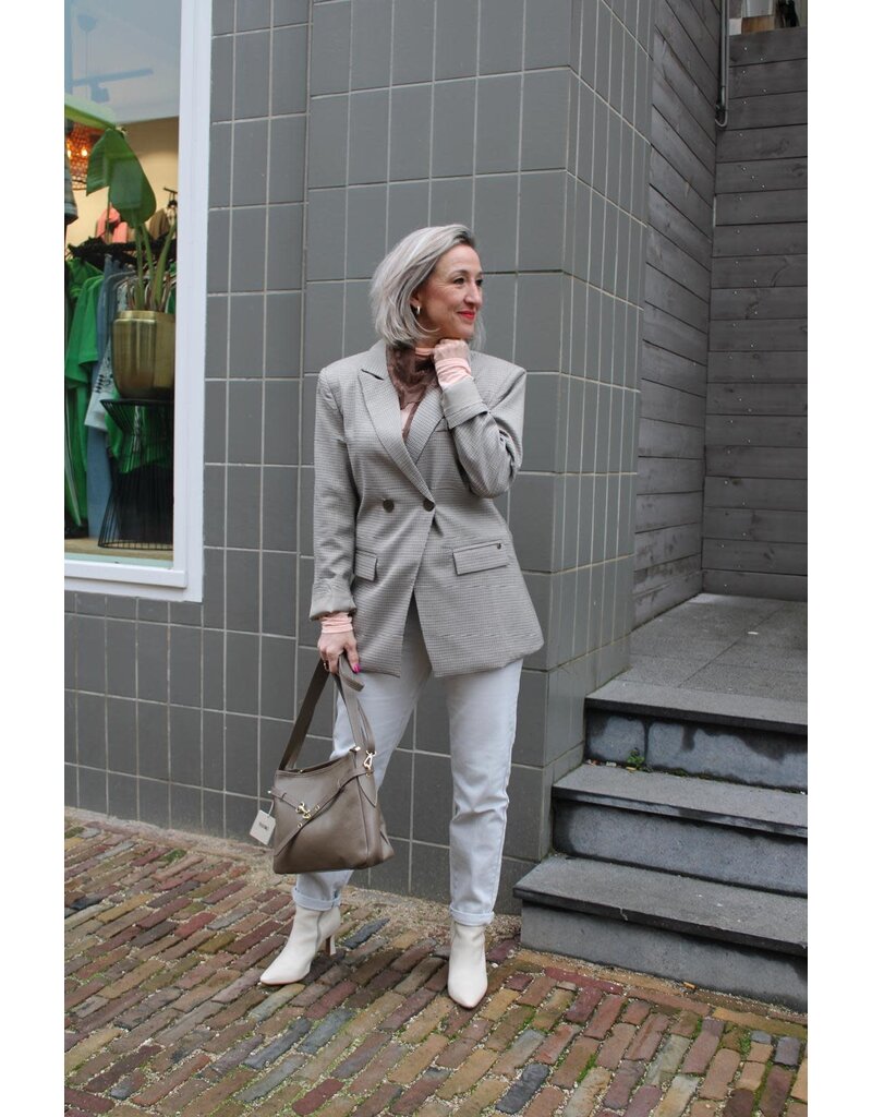 Feel Fashion Feel Blazer Ruit Bruin