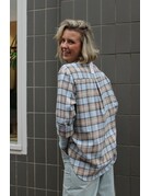 Feel Fashion Feel Blouse Ruit Blauw