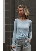 Feel Fashion Feel Top Ronde Hals  L.Blauw