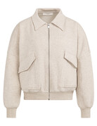 Yaya Yaya Sweat Jack Pockets Slate Grey Mel.