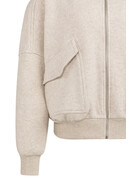 Yaya Yaya Sweat Jack Pockets Slate Grey Mel.