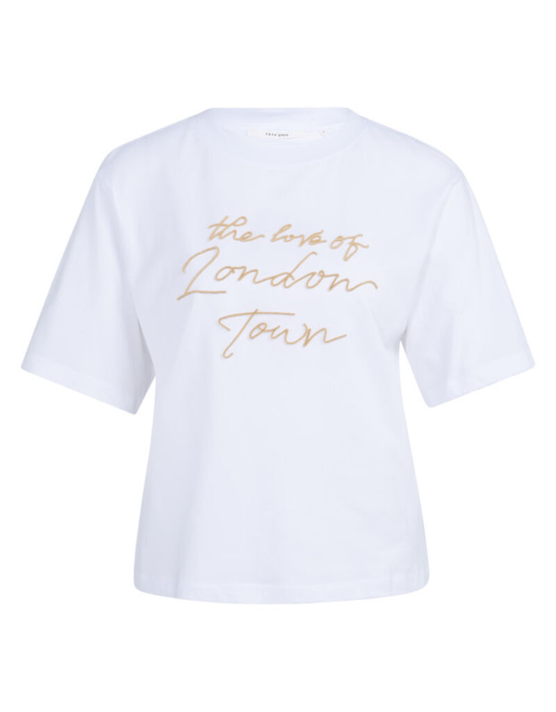 Yaya Yaya T-shirt Flock Print Reed/Yellow des.