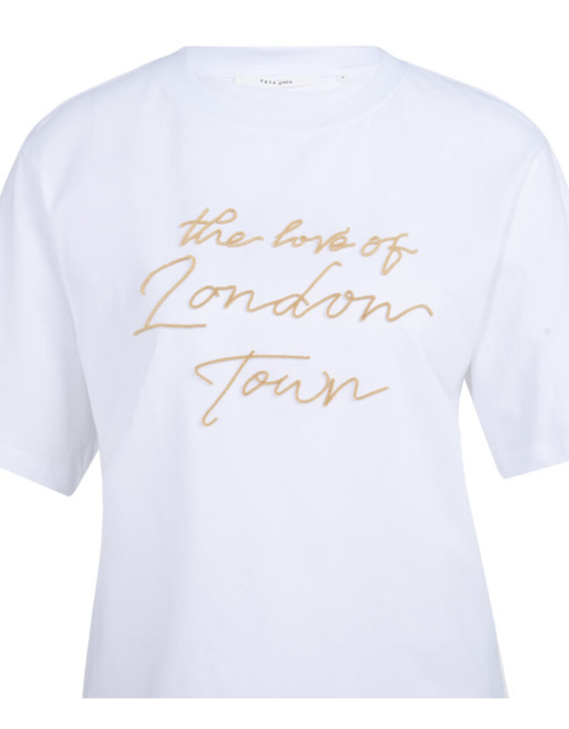 Yaya Yaya T-shirt Flock Print Reed/Yellow des.