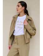 Yaya Yaya T-shirt Flock Print Reed/Yellow des.