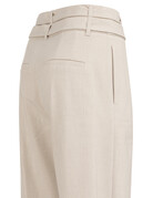 Yaya Yaya Woven Loose Fit Pant belt detail Kit Beige