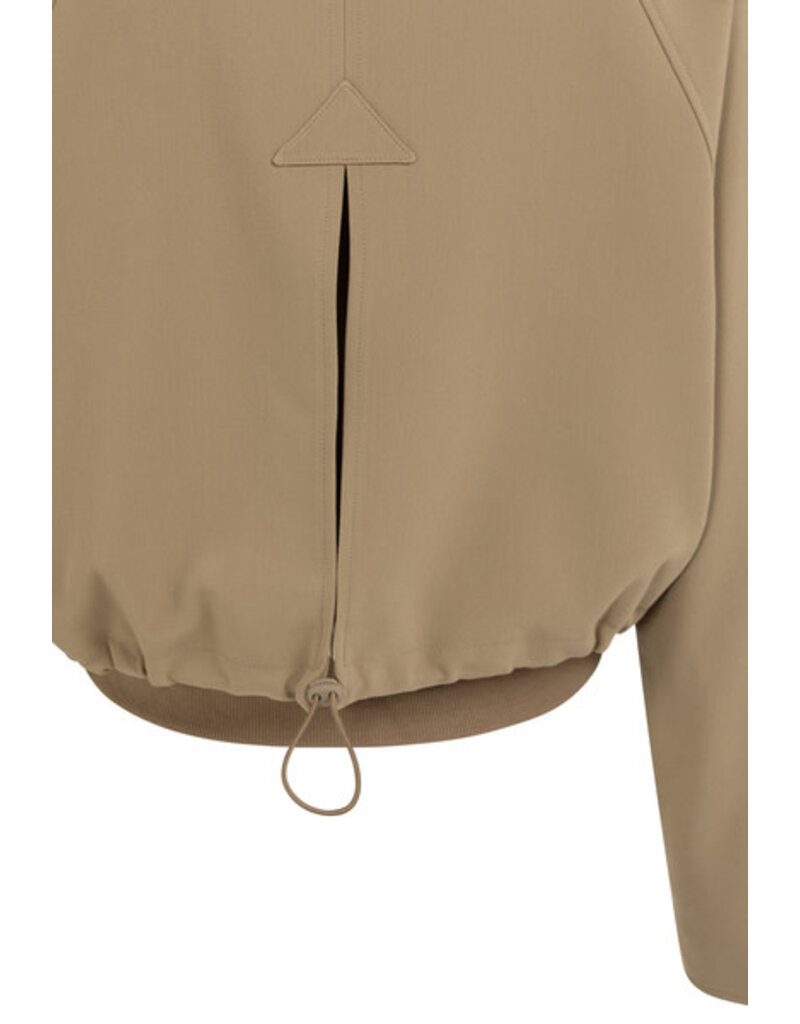 Yaya Yaya Oversized Jack Short Rib cuff Khaki Green