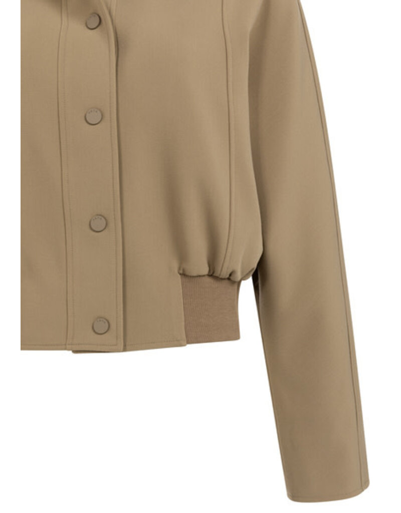 Yaya Yaya Oversized Jack Short Rib cuff Khaki Green