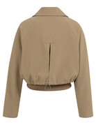 Yaya Yaya Oversized Jack Short Rib cuff Khaki Green