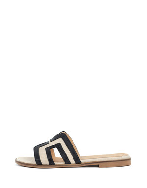 Babouche Babouche Elly Black Beige