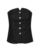 Co' Couture Co 'Couture Helima  Corsage Top Black