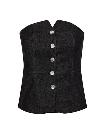 Co' Couture Co 'Couture Helima  Corsage Top Black