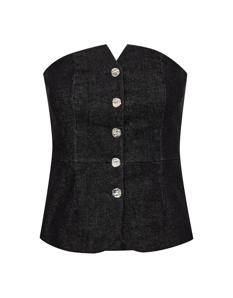 Co' Couture Co 'Couture Helima  Corsage Top Black