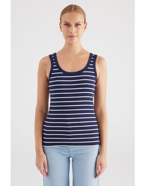 COJ Olivia Navy Stripe