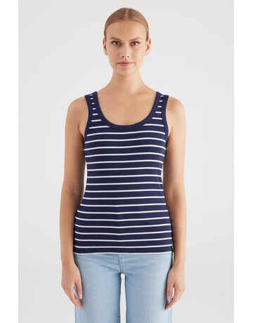 COJ Olivia Navy Stripe