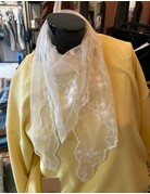 BOW 19 BOW19 Kanten sjaal wit