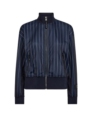 HL Pin Stripe Zip Sweat Navy