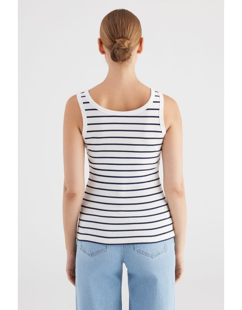 COJ Denim COJ Olivia Stripe Wit/Navy