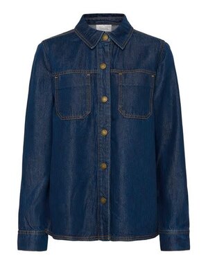 My Essential Wardrobe MEW MWAnn Boxy Shirt D.Blue