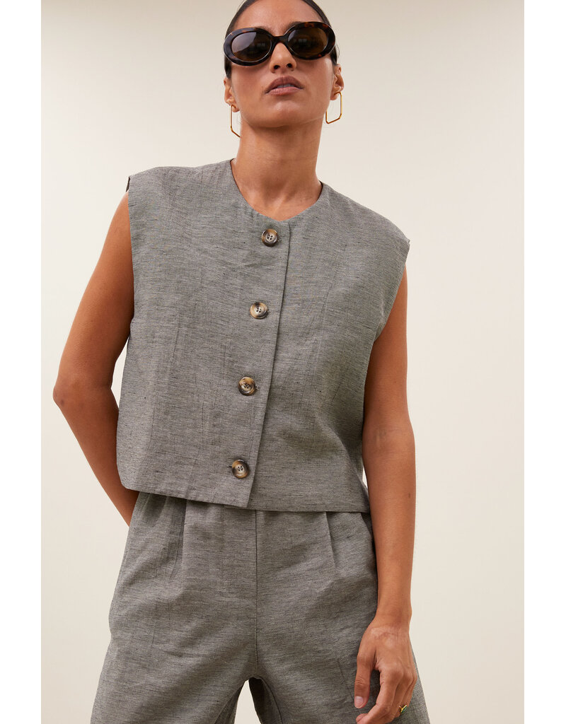 By-Bar By-Bar Nori Gilet Charcaol Mel.