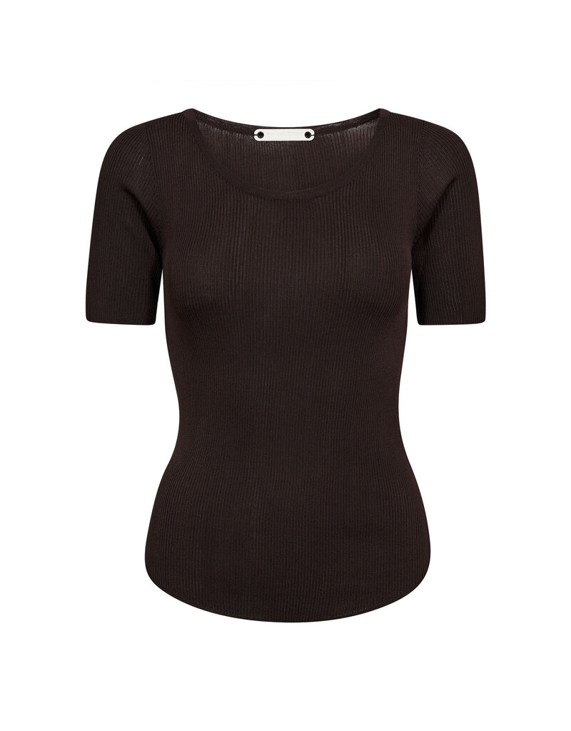 Co'Couture Claire Tee D.Brown
