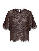 Co' Couture Co'Couture Leti Lace Blouse D.Brown