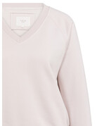 Yaya Yaya Sw. V-hals rib  Gray Lila