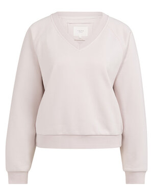 Yaya Yaya Sw. V-hals rib  Gray Lila