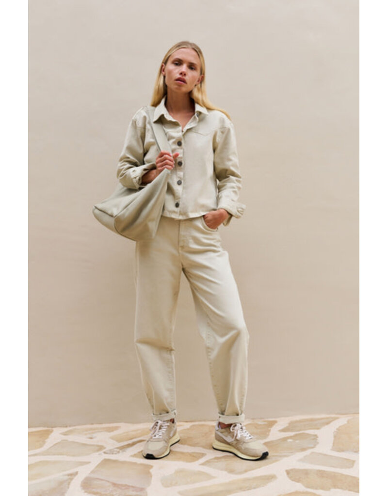 Yaya Barrel jeans DNM Beige