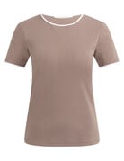 Yaya Yaya T-Shirt Taupe/Bruin Bies