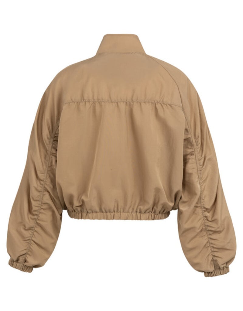 Yaya Yaya Jack kort Oversized Tan Brown
