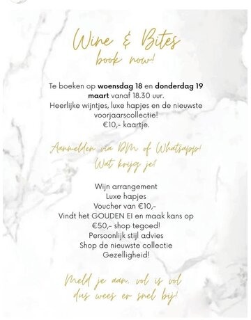 Feel Fashion Ticket  Wine en Bites 2026