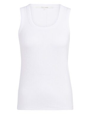 Yaya Rib Top Rond White