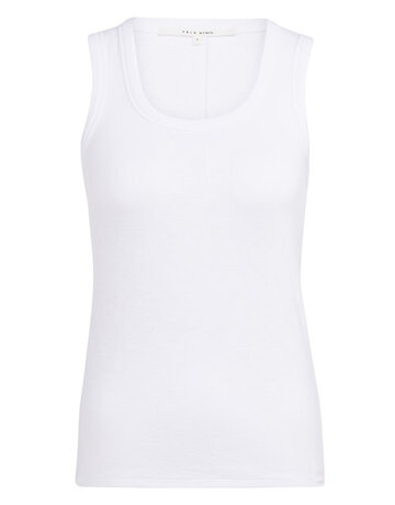 Yaya Rib Top Rond White