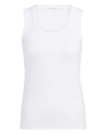 Yaya Yaya Rib Top Rond White