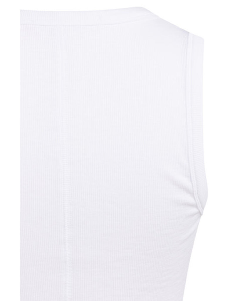 Yaya Yaya Rib Top Rond White