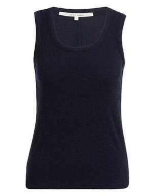 Yaya Yaya Rib Top Rond Navy