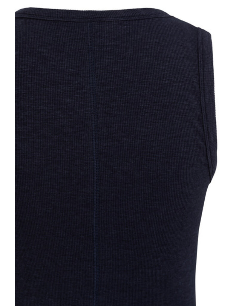 Yaya Yaya Rib Top Rond Navy
