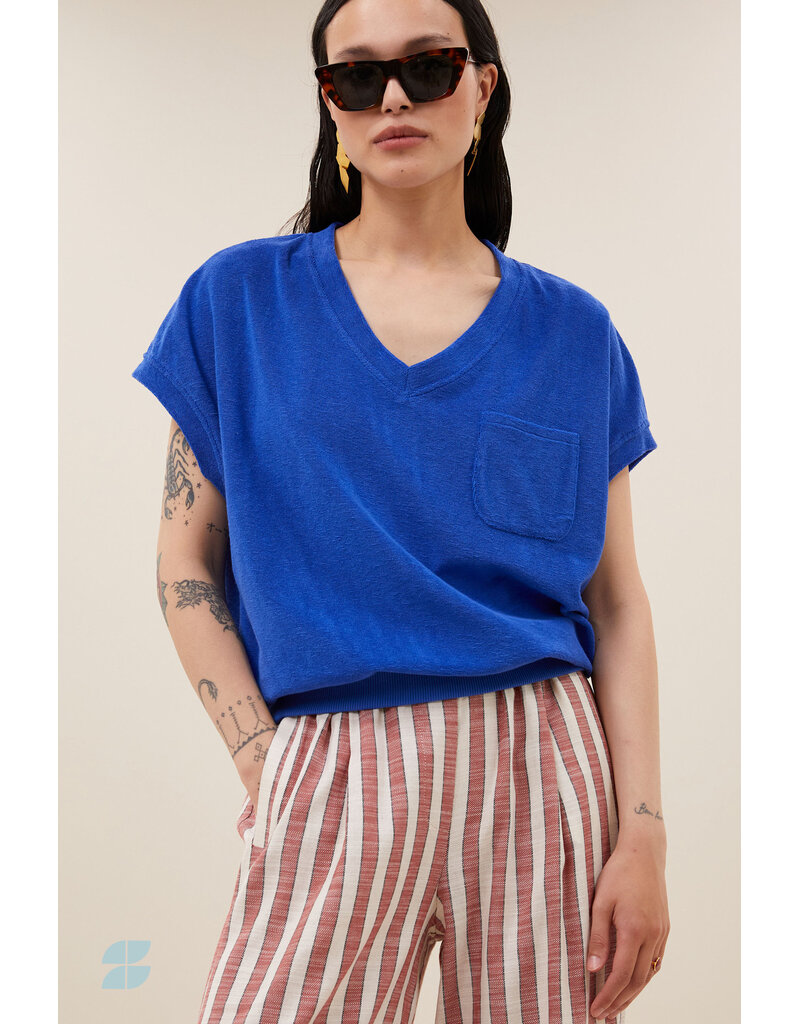 By-Bar By-Bar Tyler Slub Top Blue