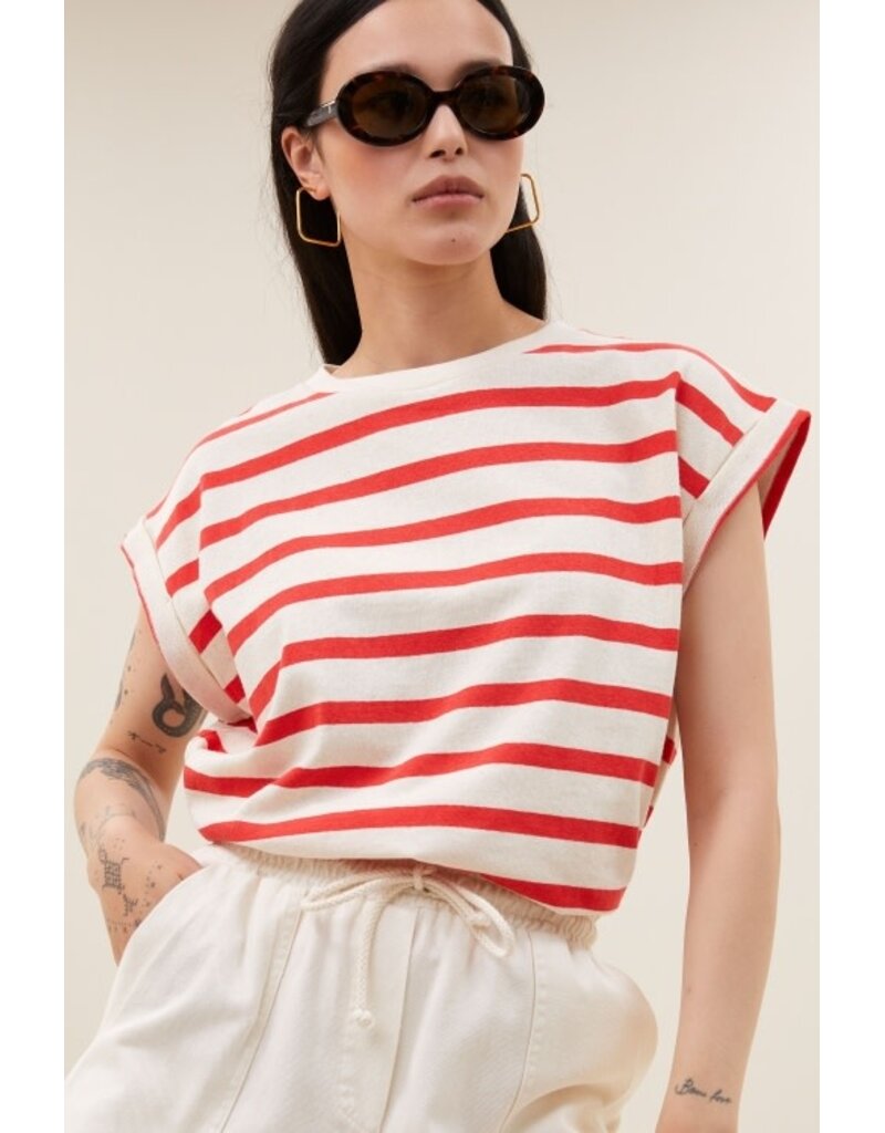 By-Bar By-Bar Tobi Stripe T-Shirt Red