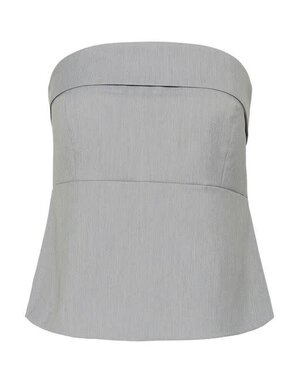 My Essential Wardrobe MEW Hanna Corsage Top L.Grey Mel.