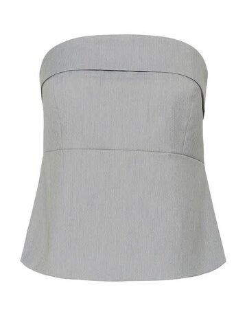 My Essential Wardrobe MEW Hanna Corsage Top L.Grey Mel.