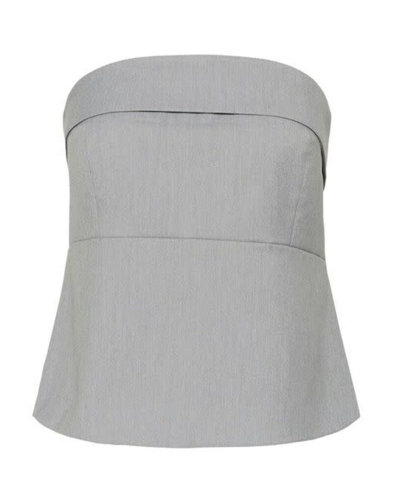 MEW Hanna Corsage Top L.Grey Mel.