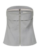 My Essential Wardrobe MEW Hanna Corsage Top L.Grey Mel.