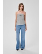 My Essential Wardrobe MEW Hanna Corsage Top L.Grey Mel.