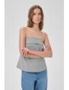 My Essential Wardrobe MEW Hanna Corsage Top L.Grey Mel.